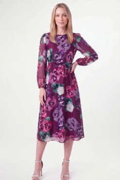 Robe Midi En Organza Floral Petite Taille