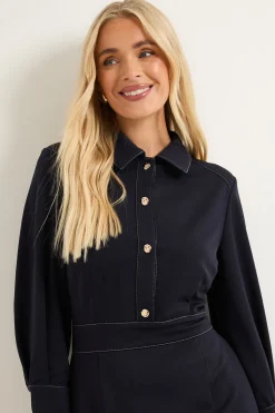 Wallis Robe Midi En Ponte Avec Détails De Coutures<Femme Toutes Les Robes|Robes Mi-Longues