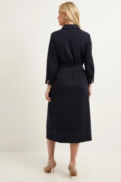 Wallis Robe Midi En Ponte Avec Détails De Coutures<Femme Toutes Les Robes|Robes Mi-Longues
