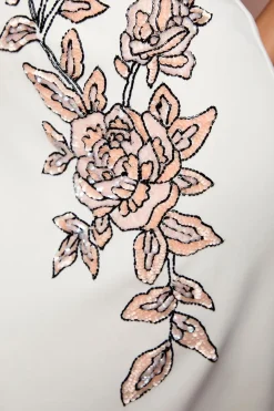 Robe Midi En Ponte À Motif Floral Embelli