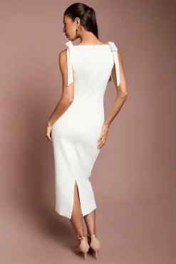 Robe Midi En Ponte À Motif Floral Embelli