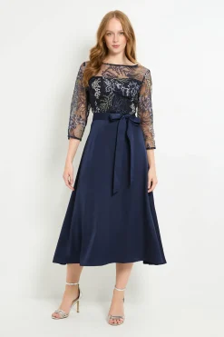 Wallis Robe Midi En Tulle Brodé<Femme Toutes Les Robes|Robes Mi-Longues