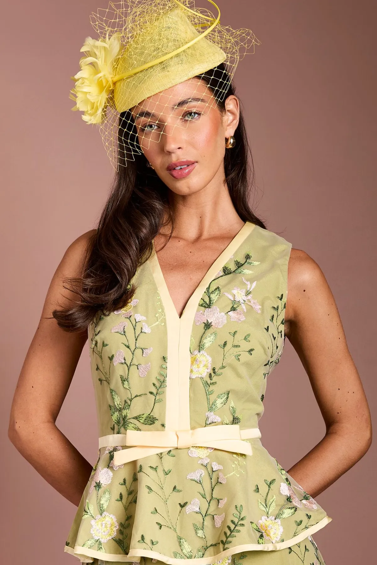 Coast Robe Midi En Tulle Brodé Lisa Tan<Femme Robes|Robes Mi-Longues