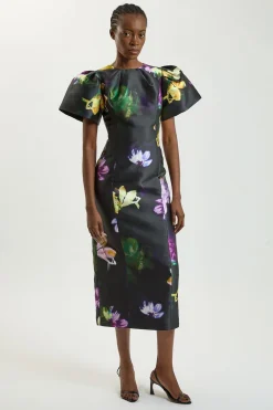 Robe Midi En Twill À Imprimé Fleuri Petite