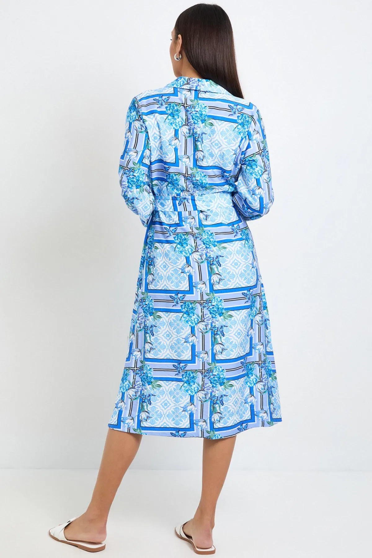 Wallis Robe Midi Estivale Tropicale À Ceinture<Femme Toutes Les Robes|Robes Mi-Longues