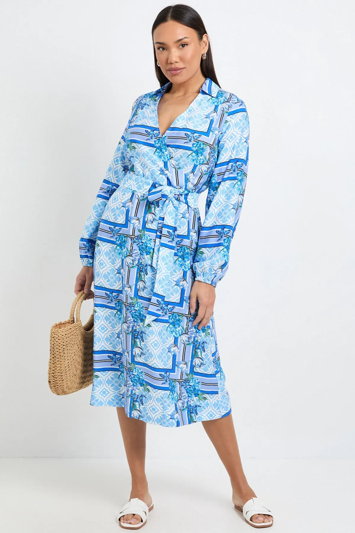 Wallis Robe Midi Estivale Tropicale À Ceinture<Femme Toutes Les Robes|Robes Mi-Longues