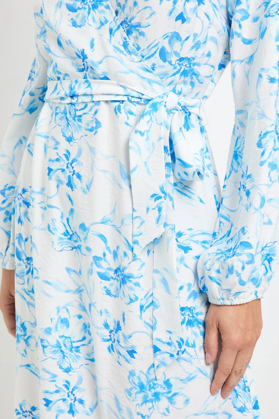 Robe Midi Fleurie À Ceinture D'été