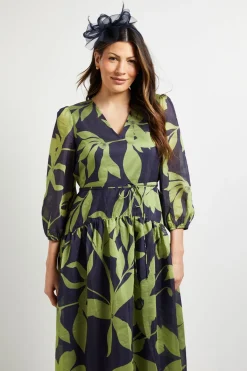 Wallis Robe Midi Florale À Ourlet Asymétrique<Femme Toutes Les Robes|Robes Mi-Longues