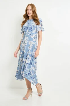 Wallis Robe Midi Florale À Taille Portefeuille<Femme Robes|Robes Mi-Longues