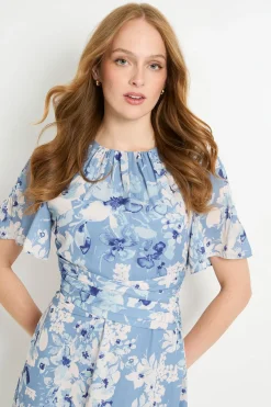 Wallis Robe Midi Florale À Taille Portefeuille<Femme Robes|Robes Mi-Longues