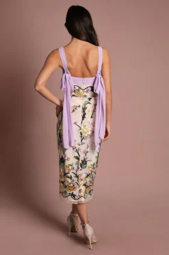Coast Robe Midi Fourreau À Broderie Florale Muse<Femme Robes|Robes Mi-Longues