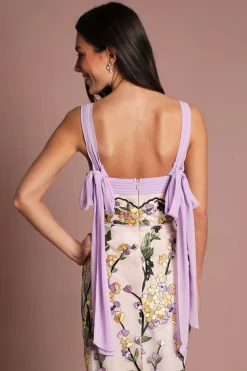 Coast Robe Midi Fourreau À Broderie Florale Muse<Femme Robes|Robes Mi-Longues