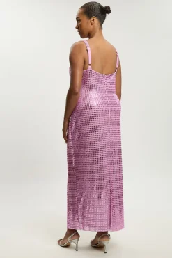 Robe Midi Grande Taille Premium Ornée De Cristaux Whitley Neill