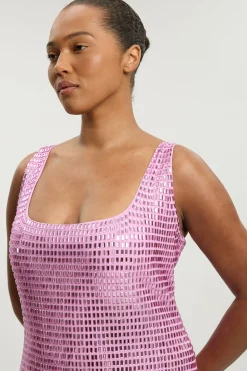 Robe Midi Grande Taille Premium Ornée De Cristaux Whitley Neill