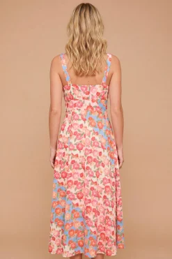 Dorothy Perkins Robe Midi Imprimée Avec Finitions En Dentelle Et Nœud Devant<Femme Toutes Les Robes|Robes Mi-Longues