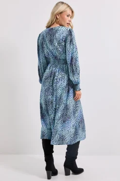 Dorothy Perkins Robe Midi Imprimée à Col V avec Détail Boutons Devant<Femme Toutes Les Robes|Robes Mi-Longues