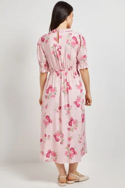Dorothy Perkins Robe Midi À Imprimé Avec Encolure Carrée, Détails À Volants Et Manches Bouffantes<Femme Toutes Les Robes|Robes Mi-Longues