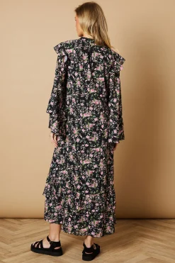Oasis Robe Midi à Imprimé Floral avec Taille à Cordon<Femme Robes Mi-Longues|Robes Bohème