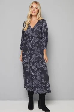 Wallis ROBE MIDI À INSERTS DE DENTELLE FLORALE PETITE TAILLE<Femme Robes Mi-Longues|Satin Et Dentelle
