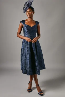 Robe Midi Jacquard Cœur