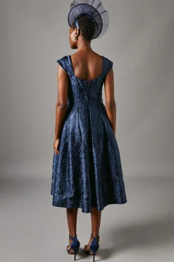 Robe Midi Jacquard Cœur