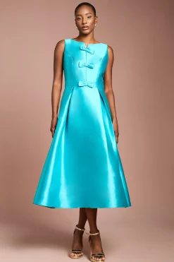 Coast Robe Midi À Jupe Ample Avec Détail Nœud<Femme Robes|Robes Longues