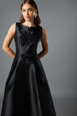Coast Robe Midi à Jupe Ample avec Détails Nœuds<Femme Toutes Les Robes|Robes Longues