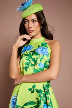 Coast Robe Midi Lisa À Imprimé Floral Avec Col Licou Beige<Femme Toutes Les Robes|Robes
