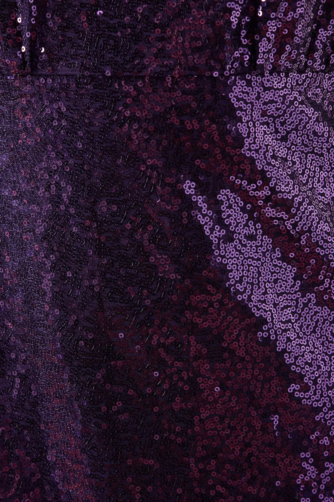 Robe Midi À Manches Bouffantes Et Sequins De Soirée