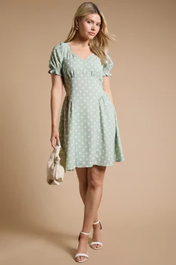 Dorothy Perkins Robe Midi À Manches Papillon Avec Détails De Coutures<Femme Robe Invitée Mariage|Toutes Les Robes