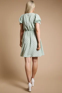 Dorothy Perkins Robe Midi À Manches Papillon Avec Détails De Coutures<Femme Robe Invitée Mariage|Toutes Les Robes