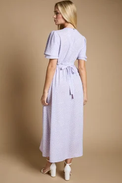 Dorothy Perkins Robe Midi À Manches Papillon Avec Détails De Coutures<Femme Toutes Les Robes|Robes Mi-Longues