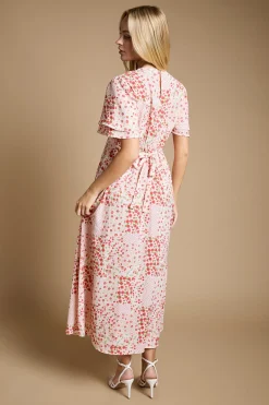 Dorothy Perkins Robe Midi À Manches Papillon Avec Détails De Coutures<Femme Toutes Les Robes|Robes Mi-Longues