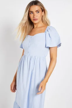 Dorothy Perkins Robe Midi À Manches Papillon Et Boutonnage Devant<Femme Toutes Les Robes|Robes Mi-Longues