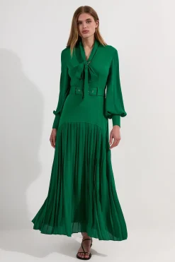 Robe Midi Mix Jersey Ponte Et Georgette Petite