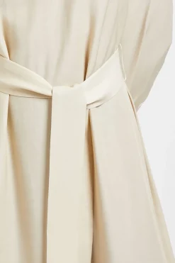 Wallis Robe Midi à Nouer à la Taille Effet Denim Petite<Femme Denim|Robes Mi-Longues