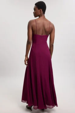 Robe Midi Ornée De Cristaux