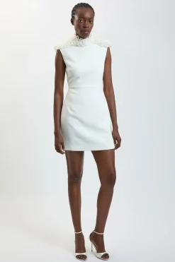 KarenMillen Robe Midi À Ornements De Rosettes<Femme Robes|Robes Mi-Longues