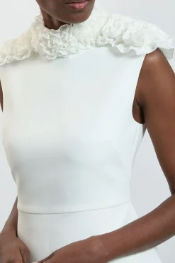 KarenMillen Robe Midi À Ornements De Rosettes<Femme Robes|Robes Mi-Longues