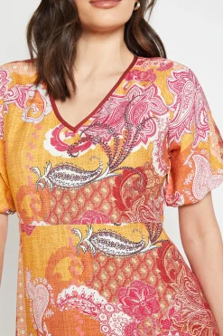 Robe Midi Paisley D'été