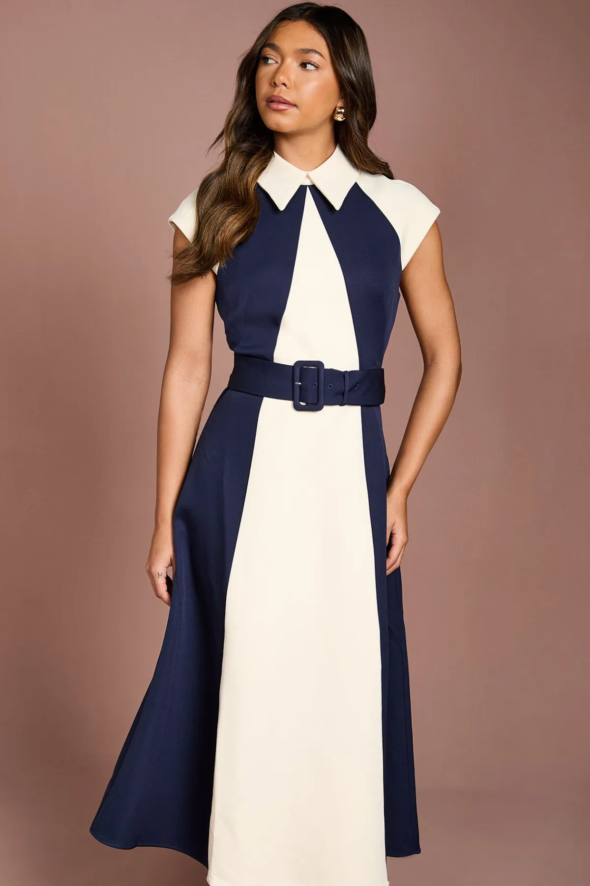 Coast Robe Midi à Panneaux Color Block<Femme Toutes Les Robes|Robes Mi-Longues