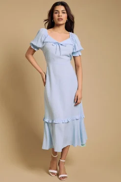 Dorothy Perkins Robe Midi Petite Avec Col Orné De Dentelle<Femme Toutes Les Robes|Robes Mi-Longues