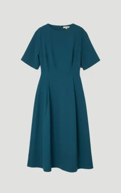 KarenMillen Robe Midi Petite à Jupe Ample avec Détails de Finition Tailleur Souple<Femme Tailleurs|Robes Mi-Longues