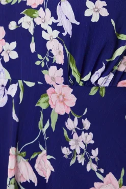 Robe Midi Petite à Épaules Volantées