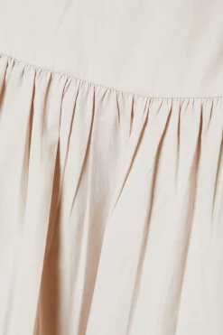 Robe Midi Petite à Taille Basse et Bretelles