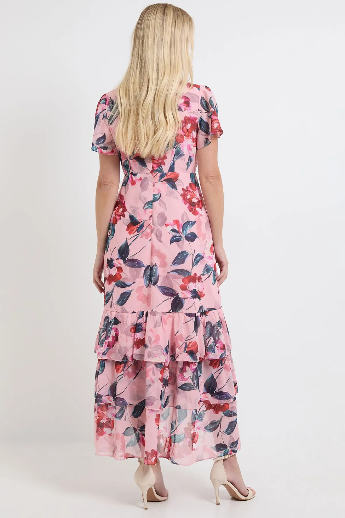 Wallis Robe Midi Petite À Volants Et Imprimé Floral<Femme Robes|Robes Mi-Longues