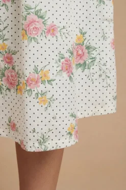 Dorothy Perkins Robe Midi À Plis Et Boutons Avec Manches Bouffantes<Femme Robes|Robes Mi-Longues