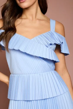 Coast Robe Midi Plissée À Bretelles<Femme Toutes Les Robes|Robes Mi-Longues