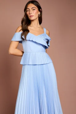 Coast Robe Midi Plissée À Bretelles<Femme Toutes Les Robes|Robes Mi-Longues