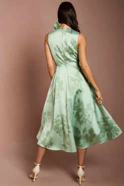 Coast Robe Midi Plissée À Détail Nœud<Femme Toutes Les Robes|Robes Mi-Longues